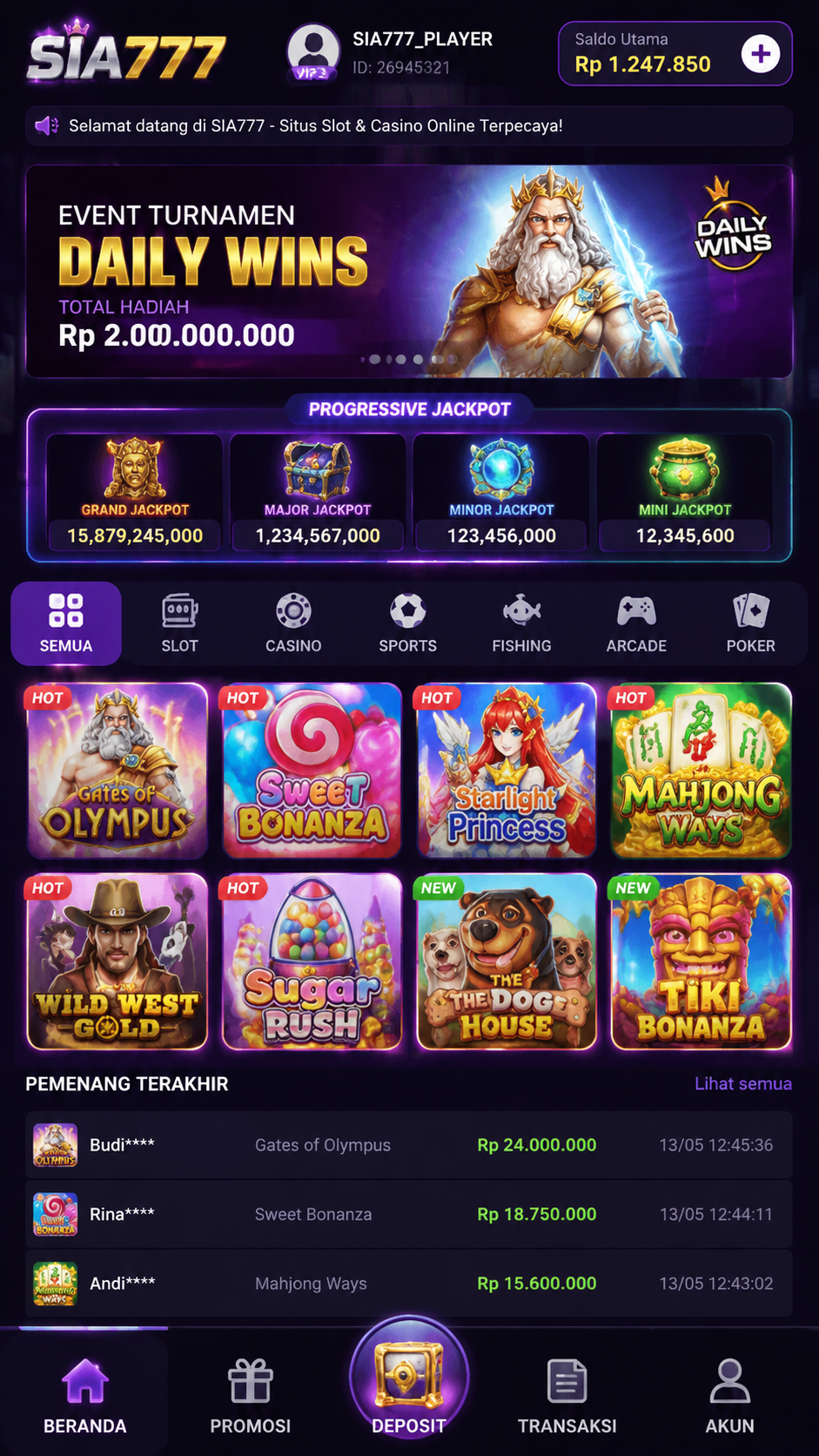 Screenshot 1 sia777